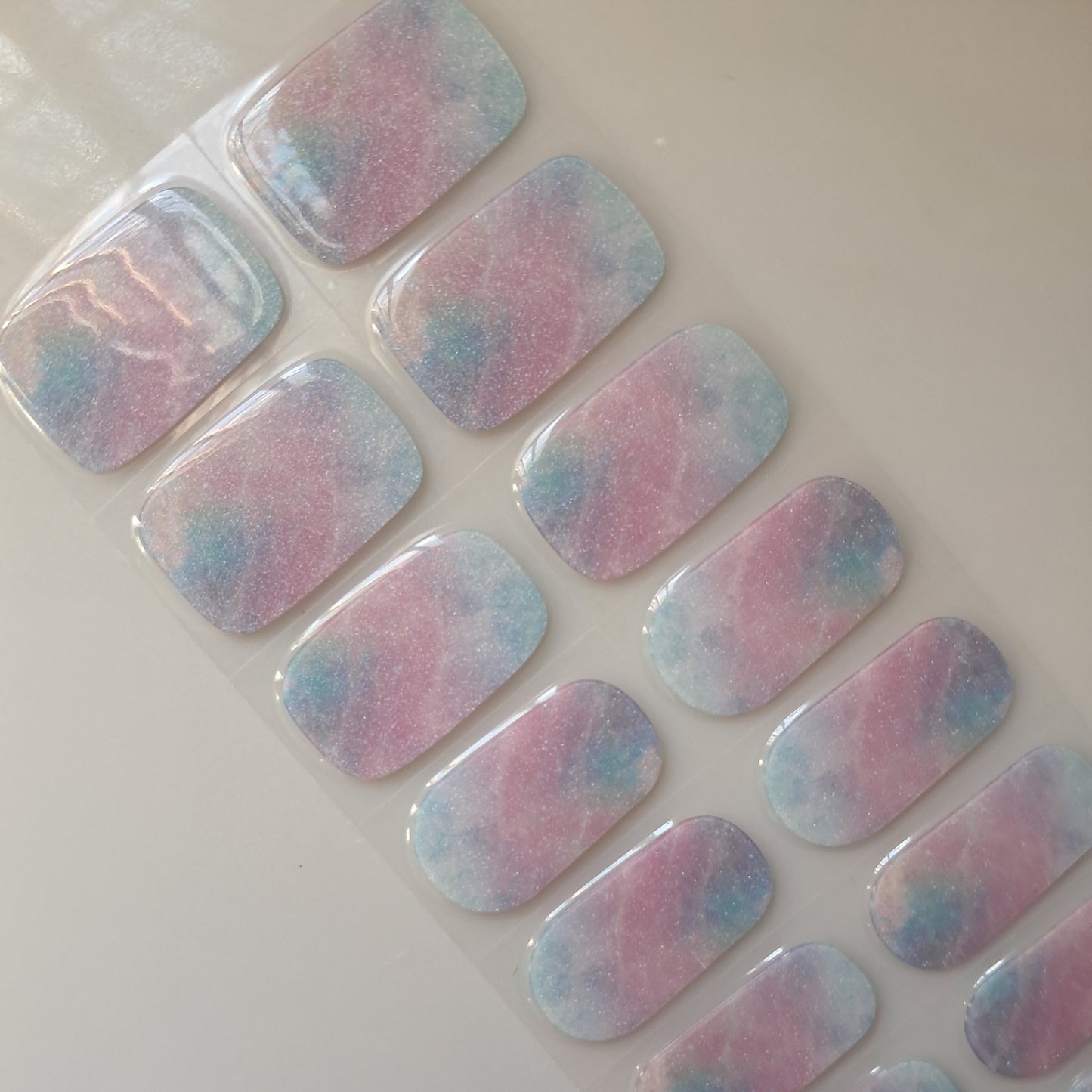 Fairy Floss Semi Cured Gel Nail Wraps Kit
