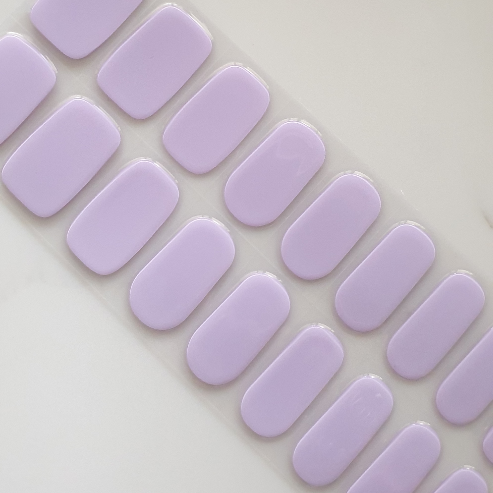 Mauve Semi Cured Gel Nail Wraps Kit