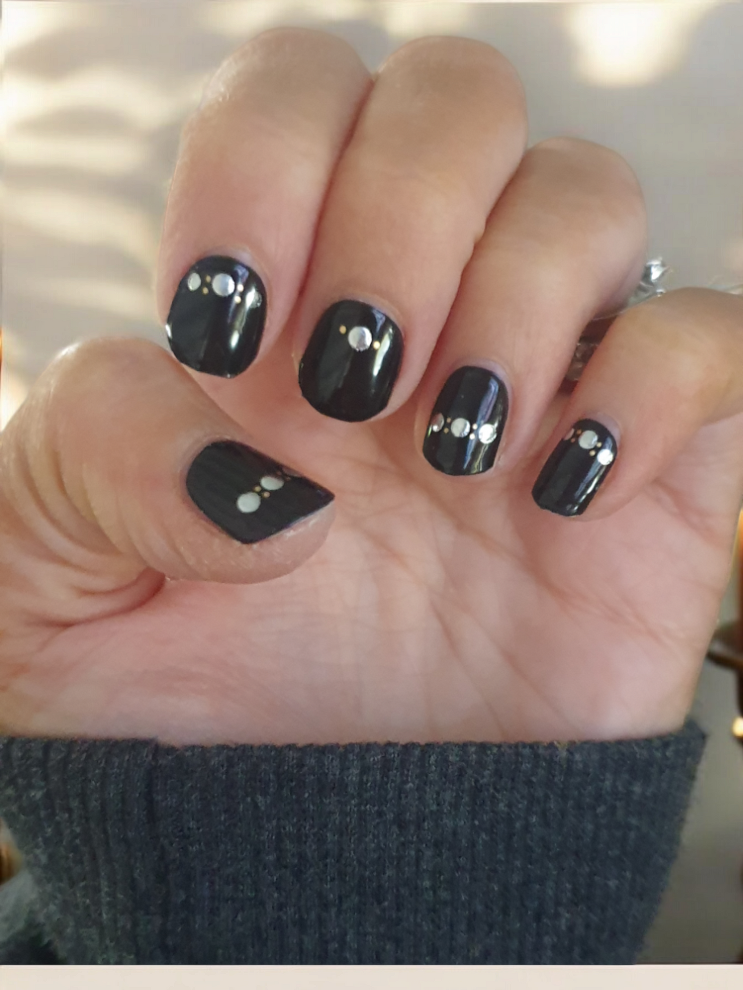 Midnight Semi Cured Gel Nail Wraps Kit