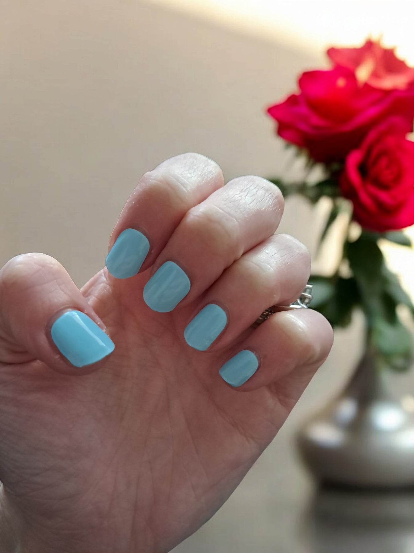 Blue Skies Semi Cured Gel Nail Wraps Kit