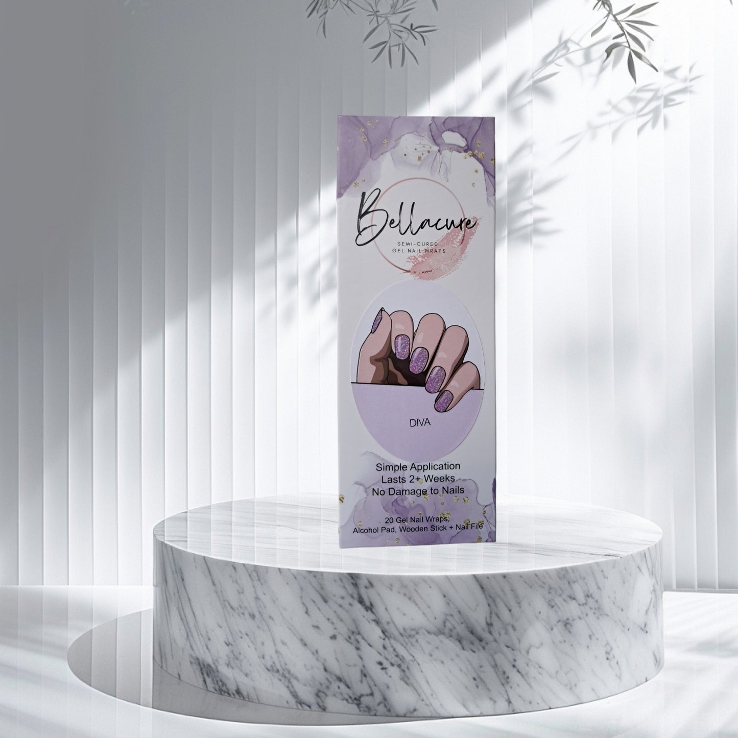 Diva Semi Cured Gel Nail Wraps Kit