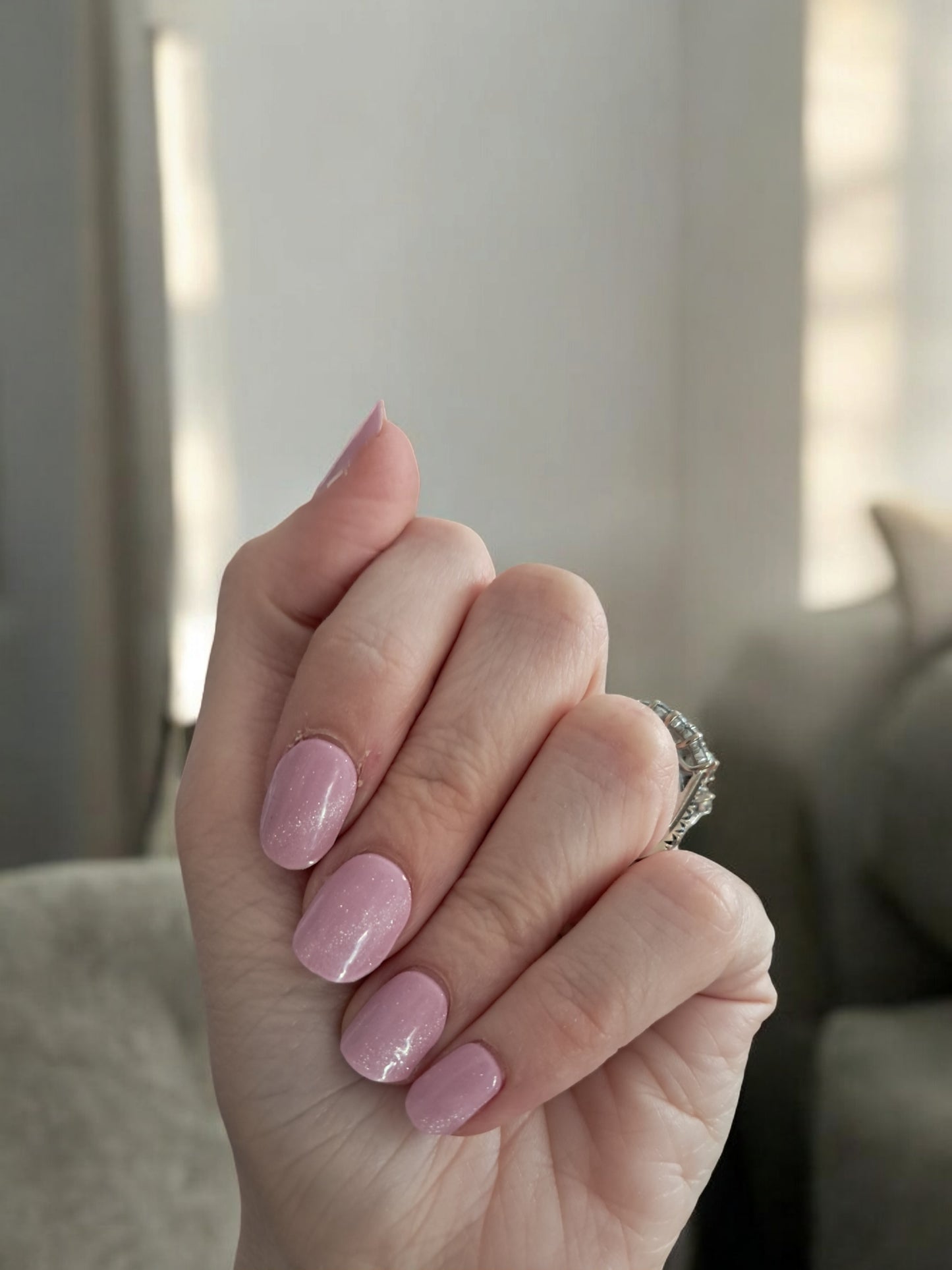 Pink Champagne Semi Cured Gel Wraps Kit