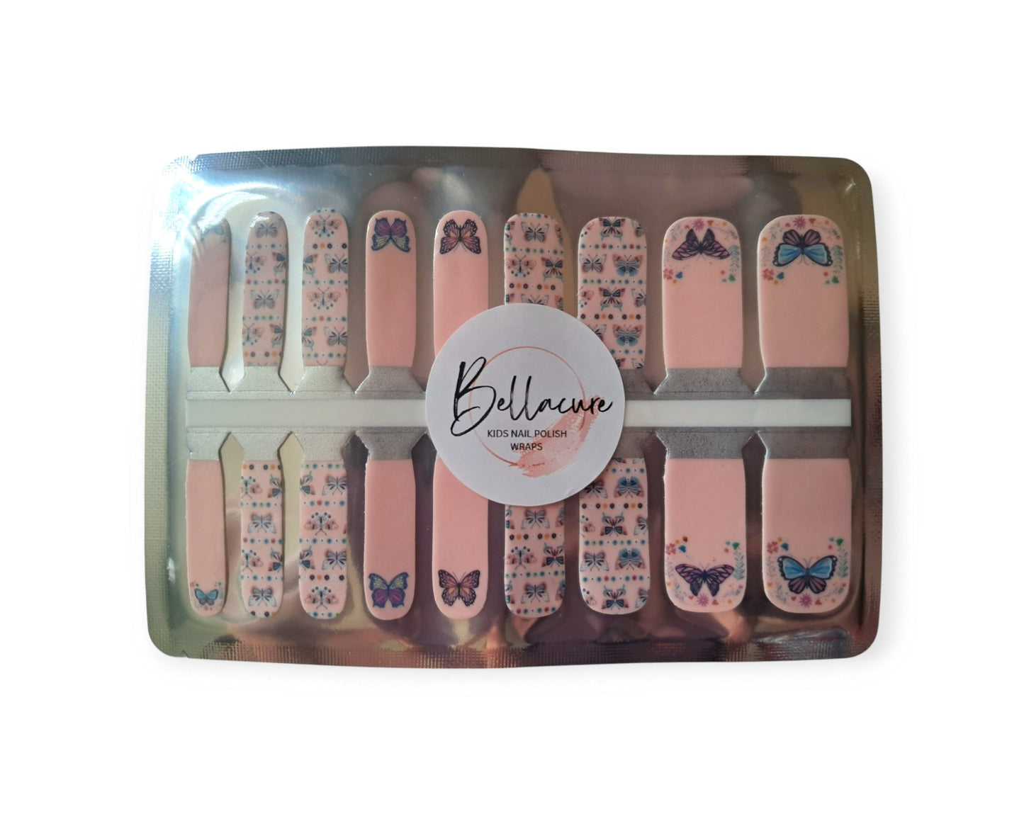 Butterfly Kids Nail Polish Wraps