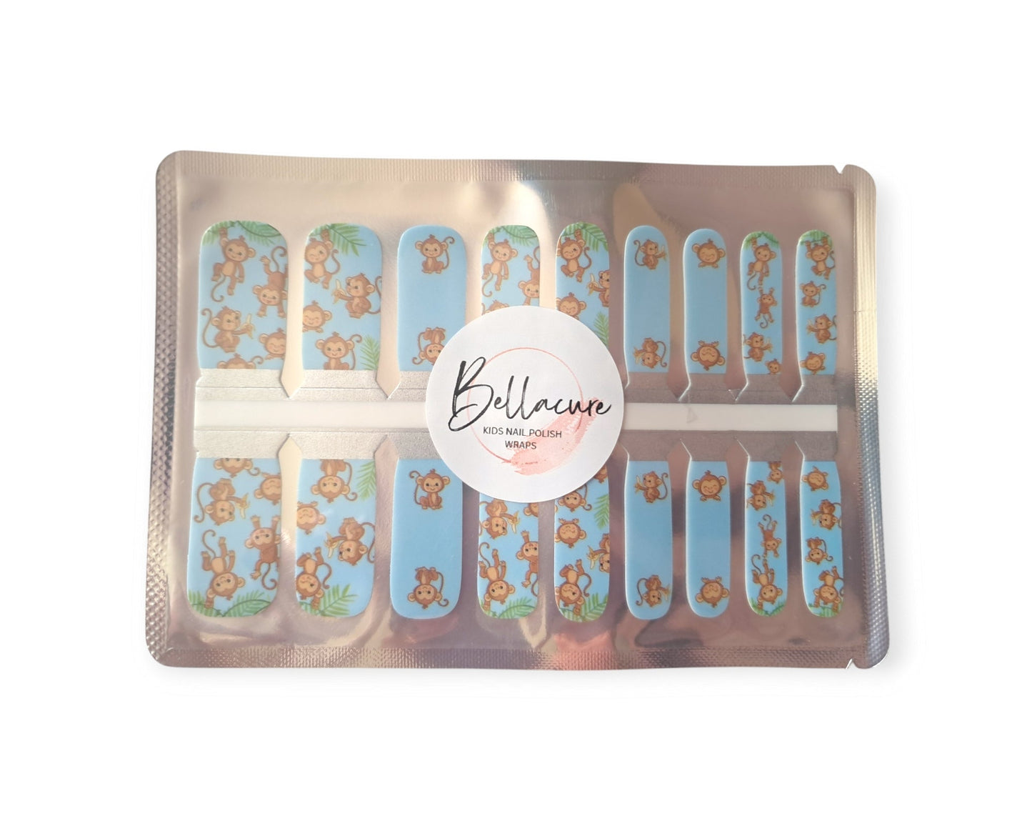 Monkey Kids Nail Polish Wraps