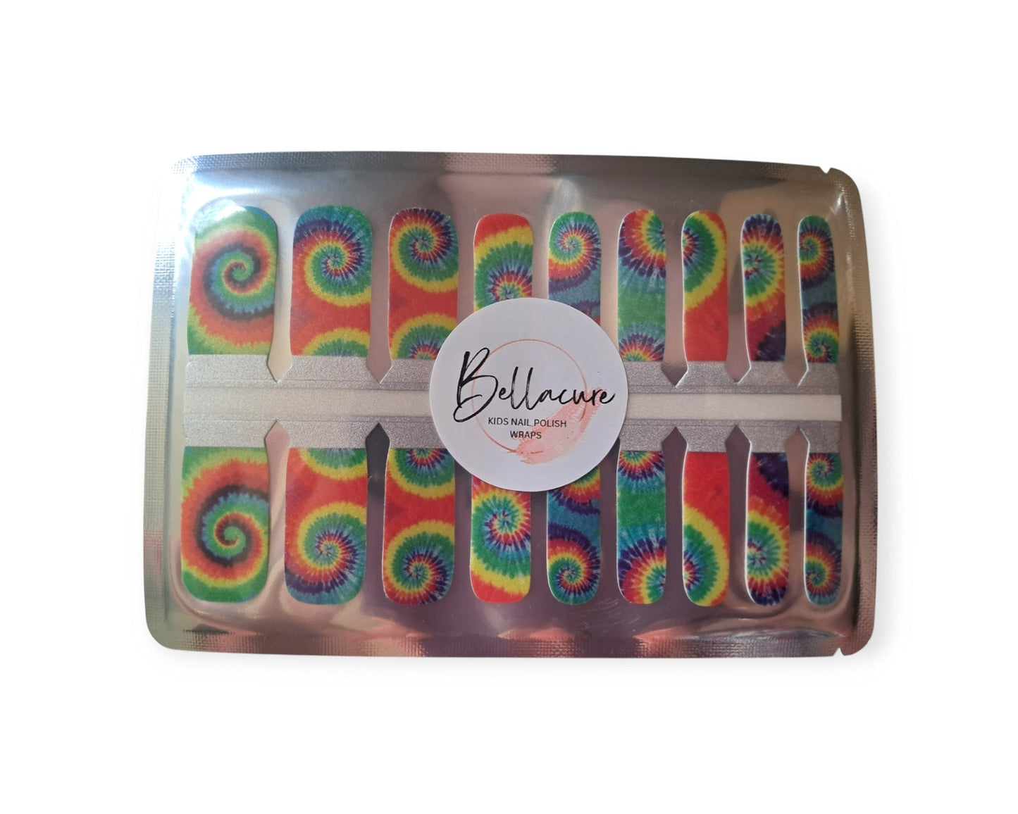 Tie Dye Kids Nail Polish Wraps