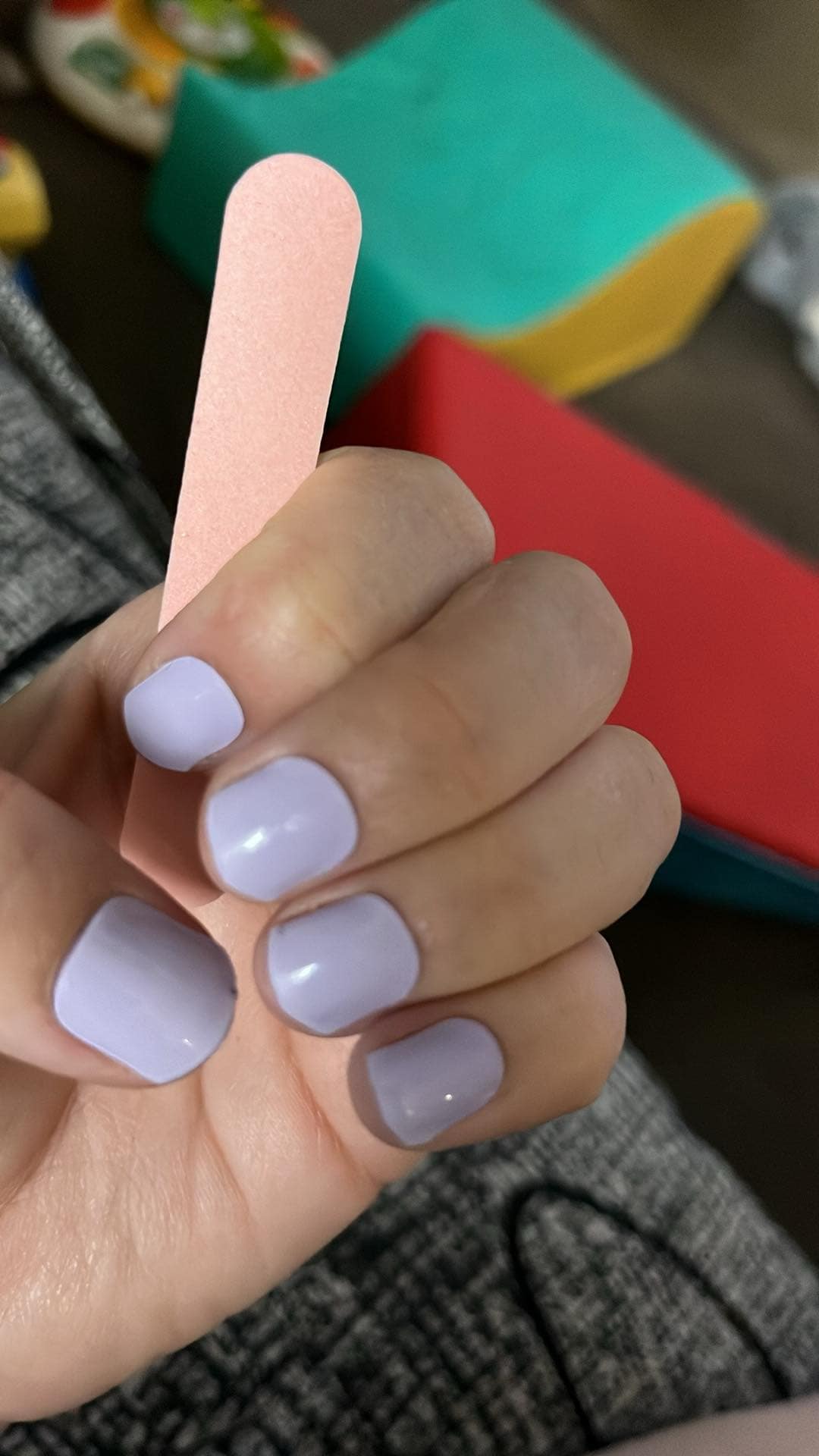 Mauve Semi Cured Gel Nail Wraps Kit