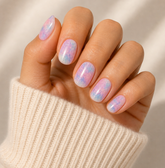 Fairy Floss Semi Cured Gel Nail Wraps Kit