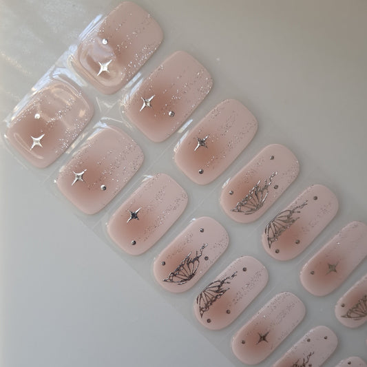 Pixie Dust Semi Cured Gel Nail Wraps Kit