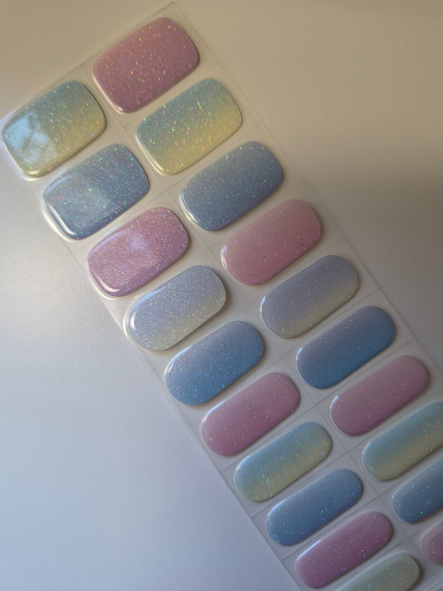 Twinkle Mist Semi Cured Gel Nail Wraps Kit