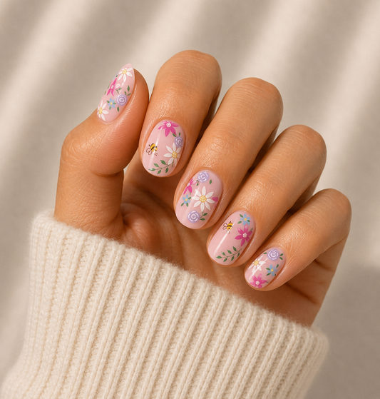 Spring Break Semi Cured Gel Nail Wraps Kit