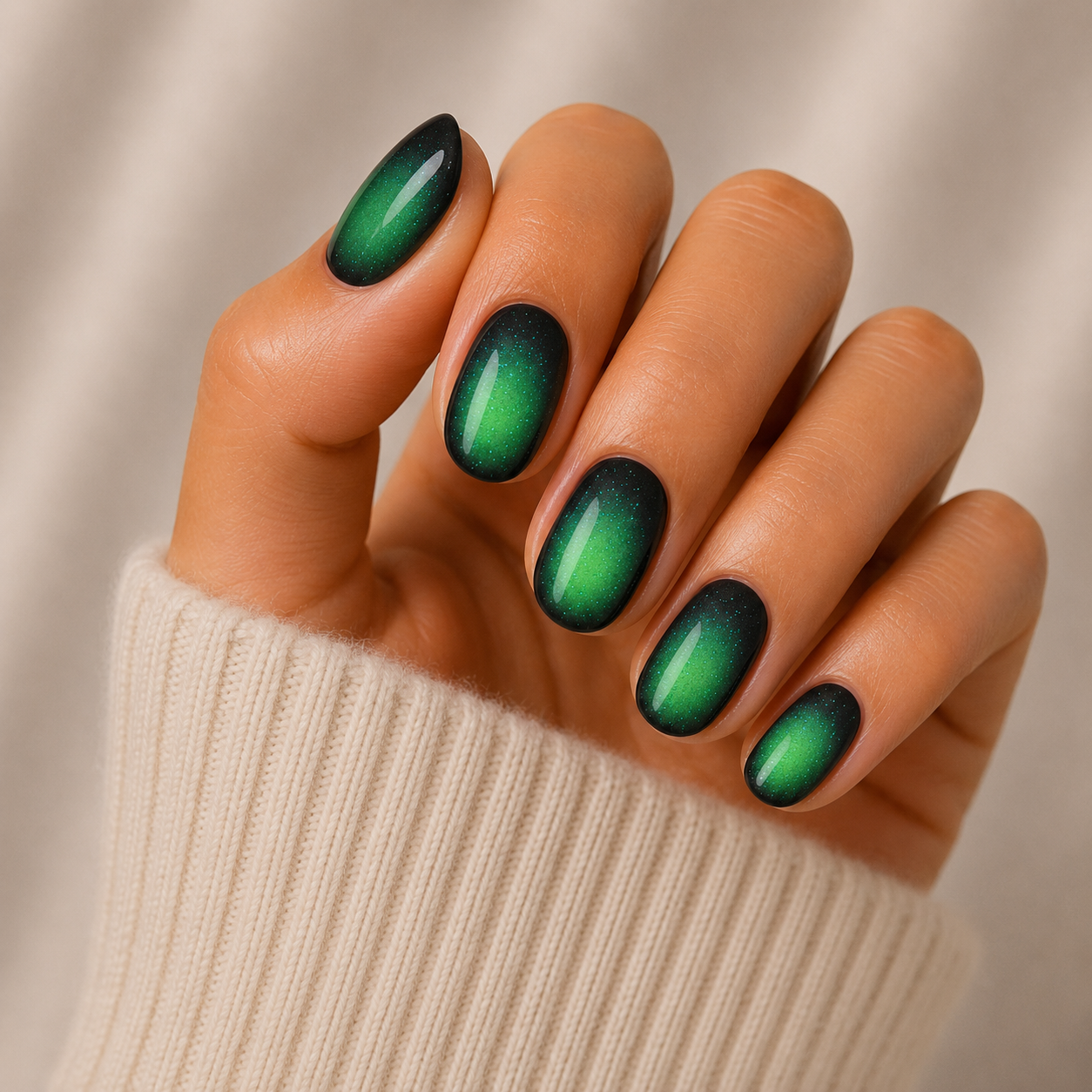 Green Lantern Semi Cured Gel Nail Wraps Kit