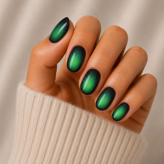 Green Lantern Semi Cured Gel Nail Wraps Kit