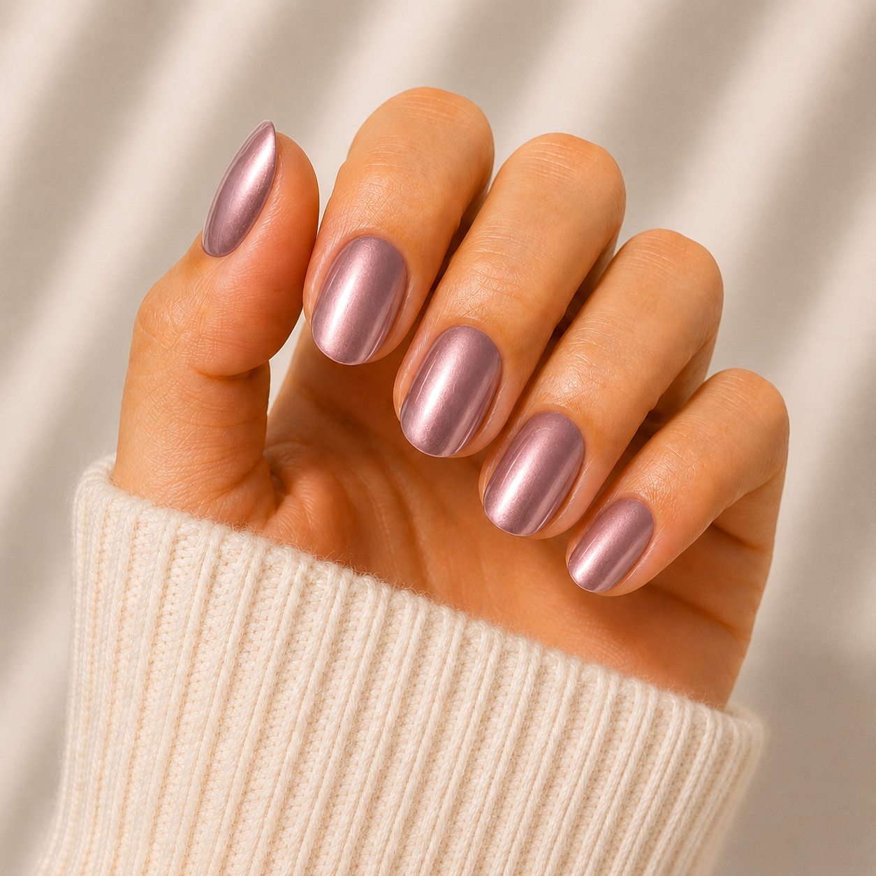 Rose Gold Semi Cured Gel Nail Wraps Kit