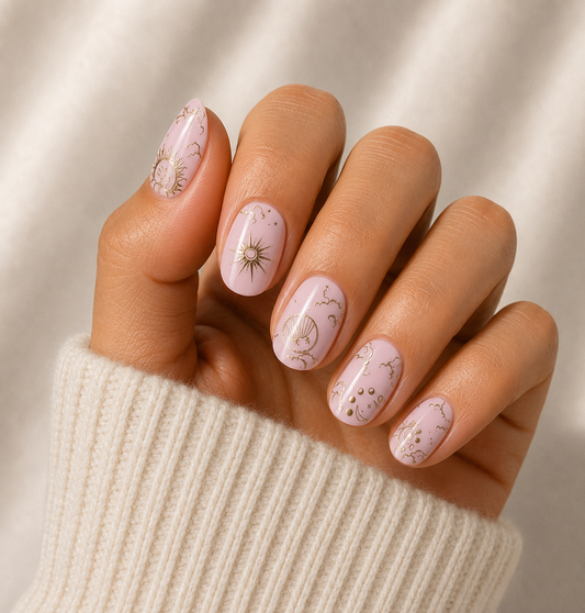 Luna Luxe Semi Cured Gel Nail Wraps Kit