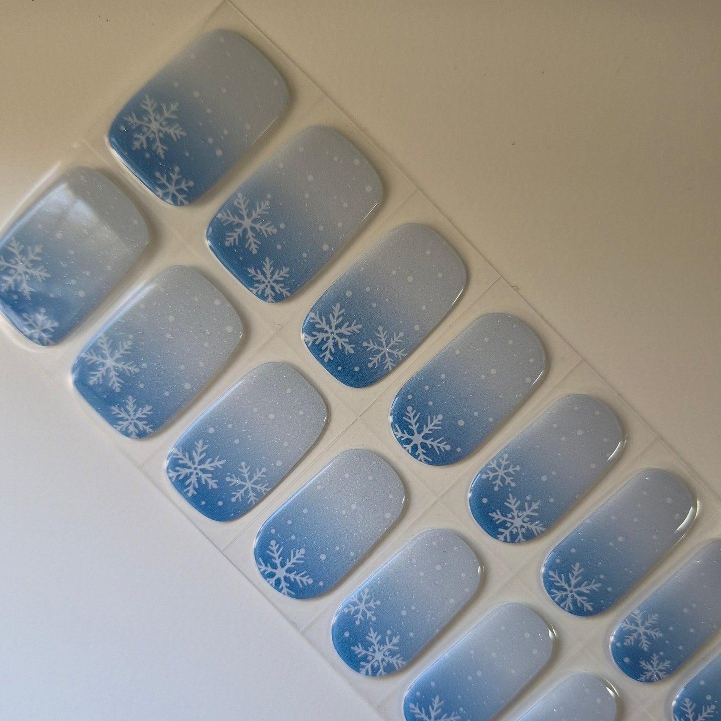 Winter Whisper Semi Cured Gel Nail Wraps Kit