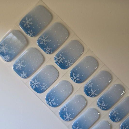 Winter Whisper Semi Cured Gel Nail Wraps Kit